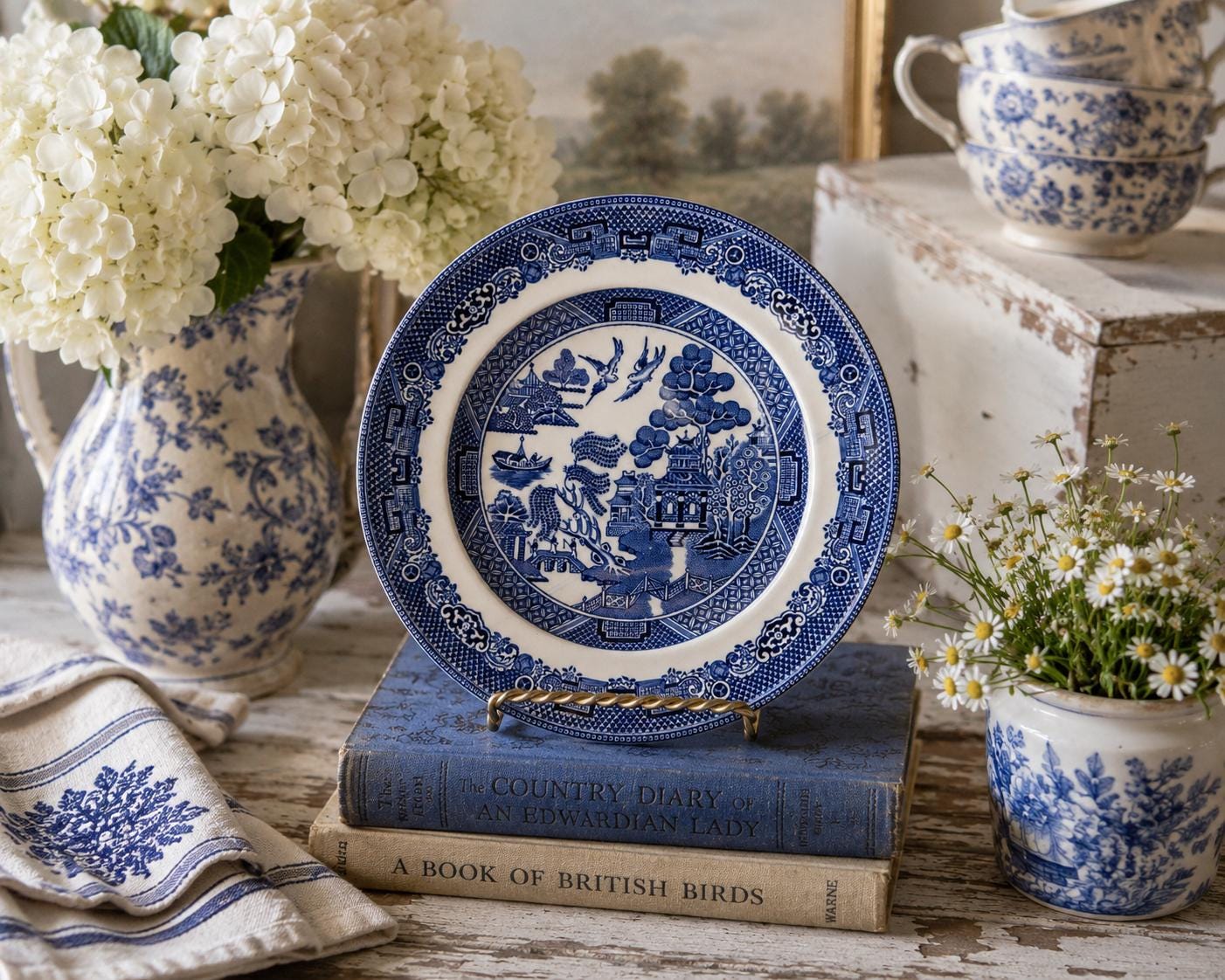 海外購入　飾り皿 6 Inch Chinoiserie Plates - Etsy