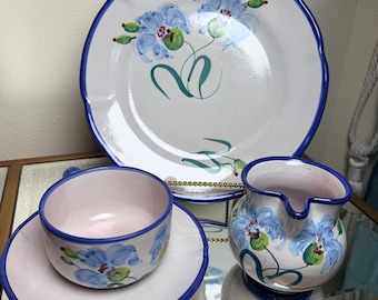 Nino Parrucca Italian Ceramic Plate: Hand-painted Village Scene - Etsy