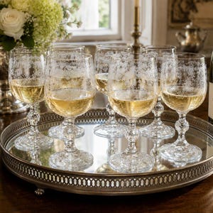 Crystal Wine Glasses - Etsy