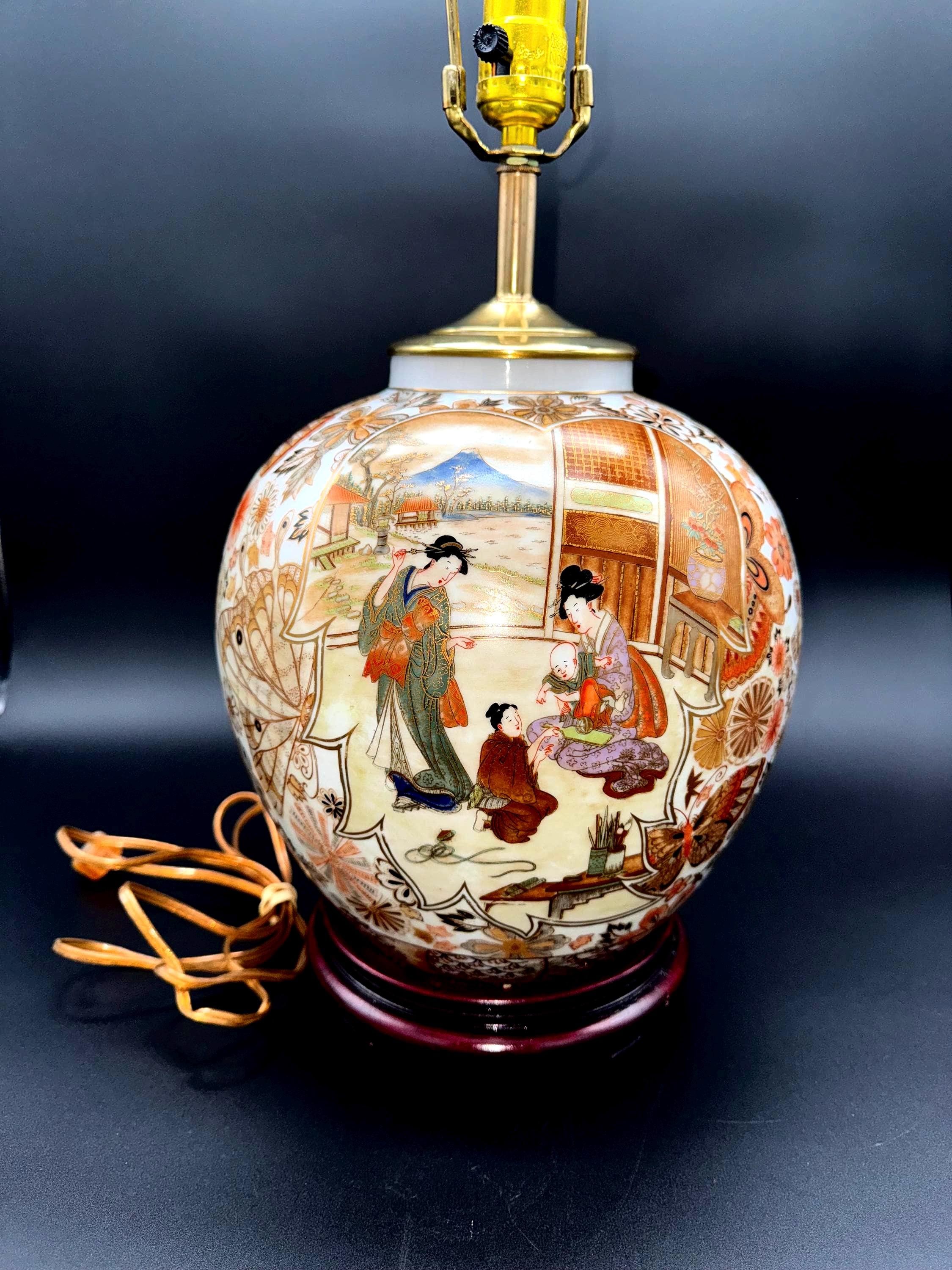 九谷焼 ① 高級ライト kutani pottly light 工芸品 - 工芸品