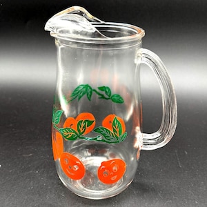 Vintage orange juice pitcher