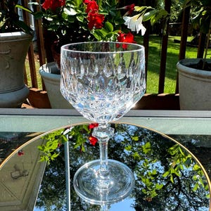 Vintage Nachtmann “Patrizia” crystal wine glasses.  Set of 8.