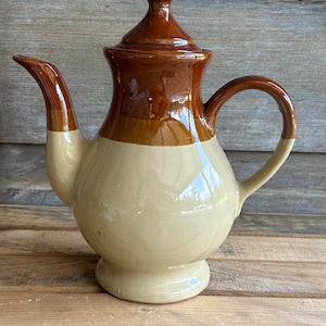 Vintage Drip-Glaze Coffee Pot made in Taiwan 1960’s-1980’s.