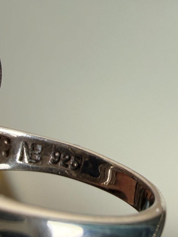 Sterling Silver Labradorite Statement Ring Purple… - image 6