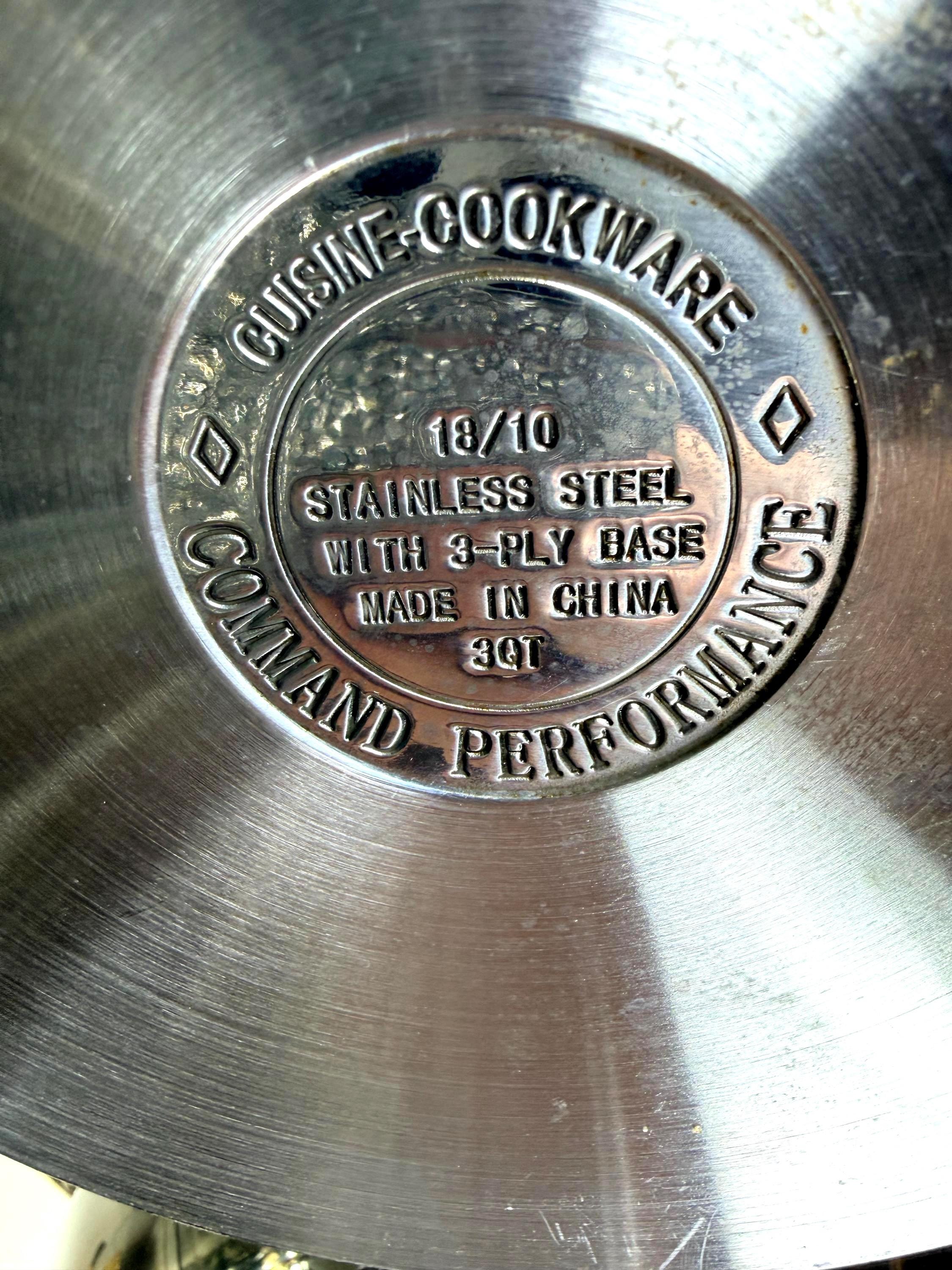 Command Performance Cookware Cuisine Cookware Command Performance Stainless Steel Pots Set of 2 Gold ...