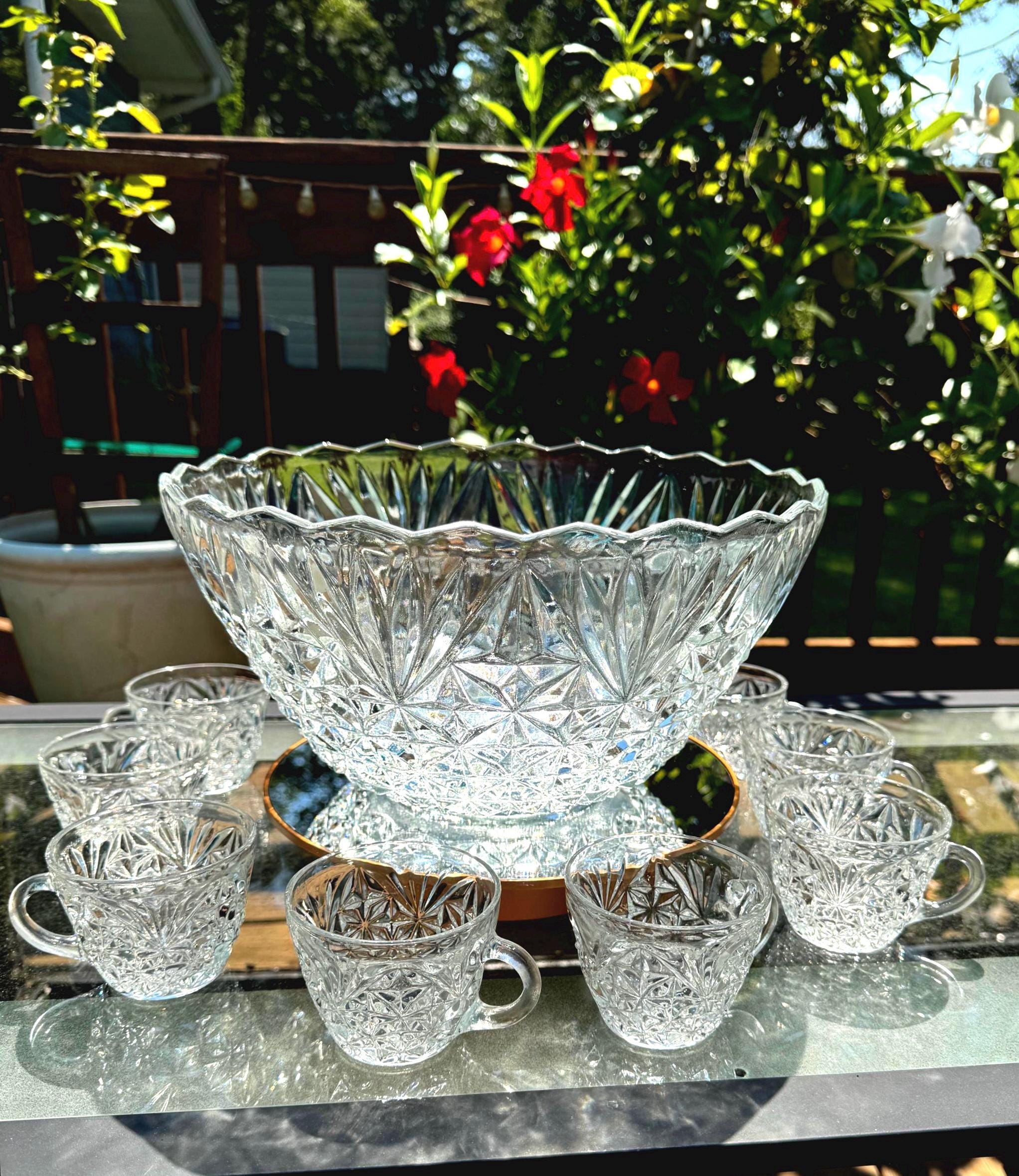Punch Bowl Set Anchor Hocking Arlington - Etsy