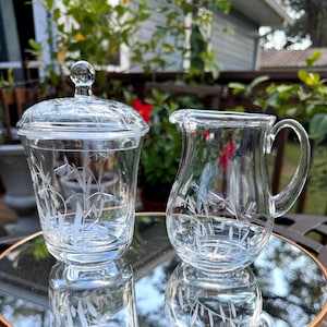 Bamboo Etched Crystal Bar Set - Etsy
