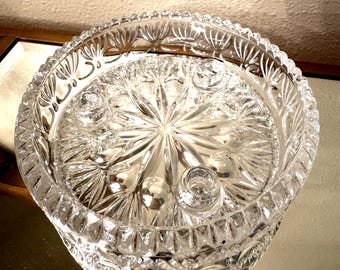 Vintage Princess House Royal Highlights 3-light Candle Holder Bowl. 1988
