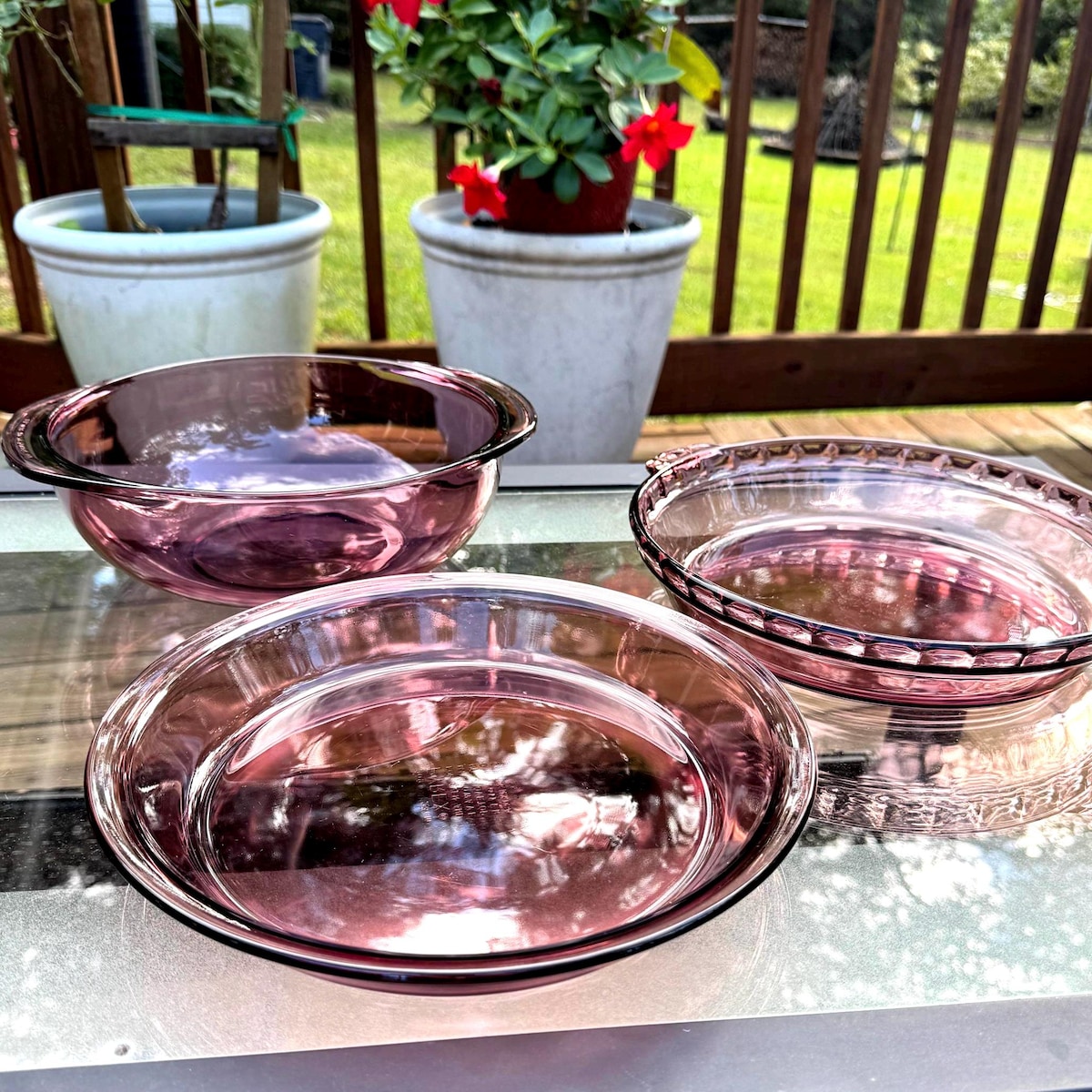 Vintage Pyrex Amethyst Bakeware Set Provincial Purple Mixing Bowl Plus Pie Plates Purple Glass Ovenware Free Shipping - Etsy