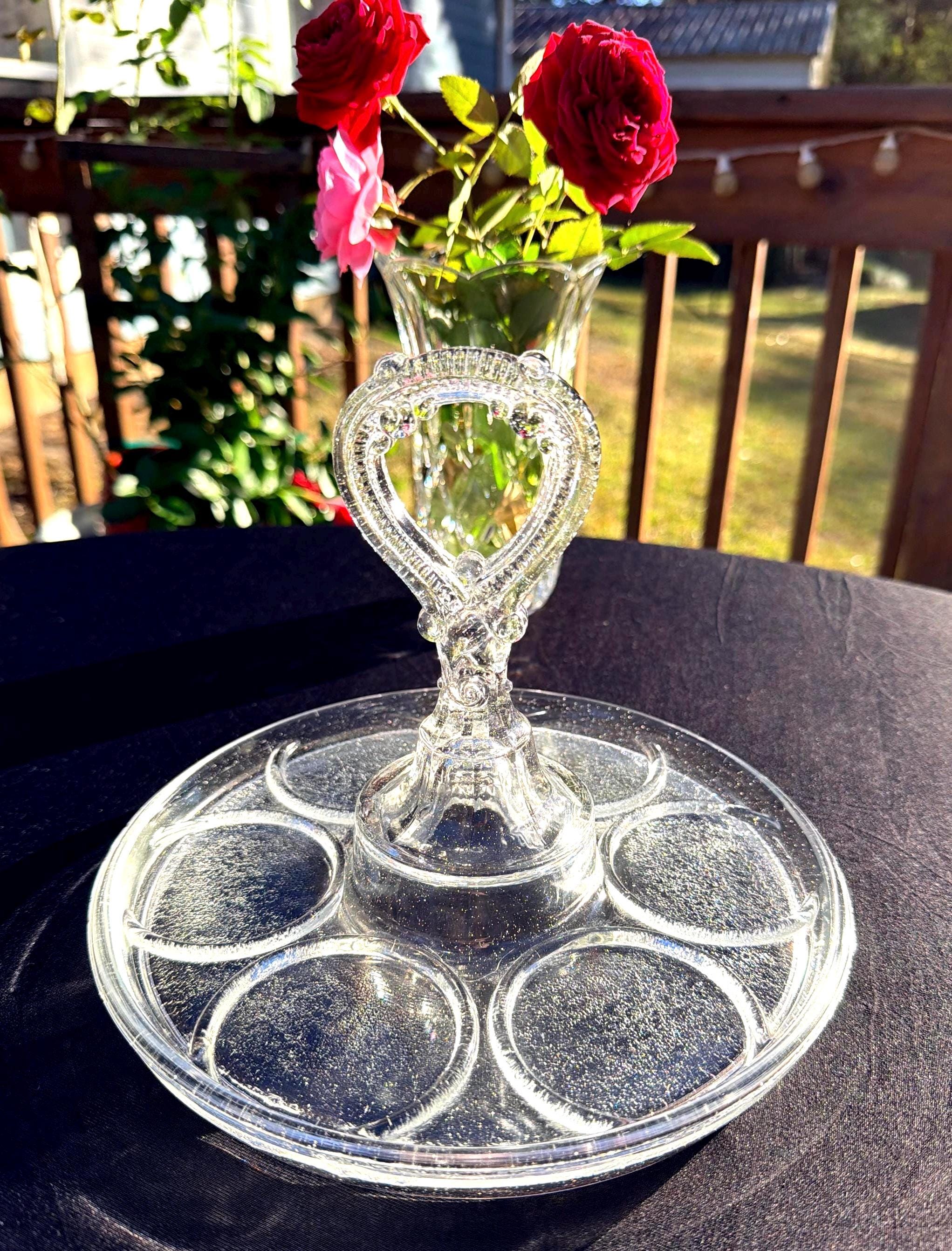 Vintage Glass Caddy - Etsy