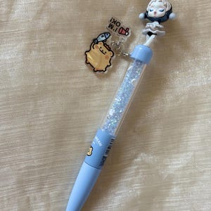 Handmade Kawaii Gel Pen with Mini Figure – Cute Custom Stationery Gift – Smooth Writing Ink Pen – Unique Desk Accessory