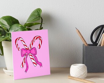 Candy Cane Coquette Aesthetic Digital Download Wall Art Print
