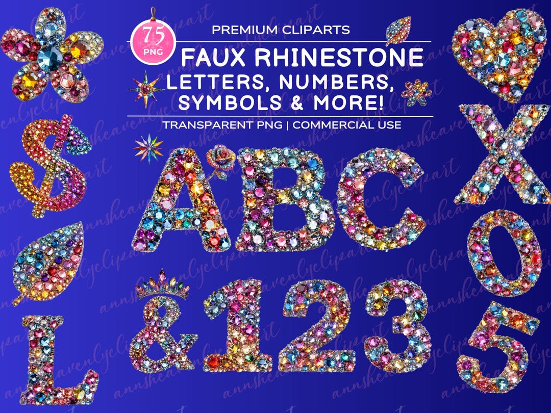 Letras Rhinestone Rhinestone Alphabets, Rhinestone Letters, Rhinestone Numbers ...
