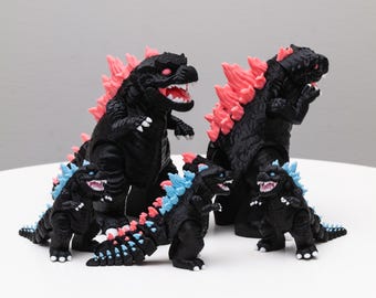 3d gedruckter artikulierender Godzilla