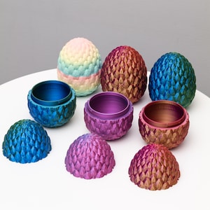 Dragon scale egg, easter egg, 3d printed dragon egg
