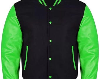 Unisex High Quality Wool and Leather Varsity Jacket Custom Baseball Letterman Ja