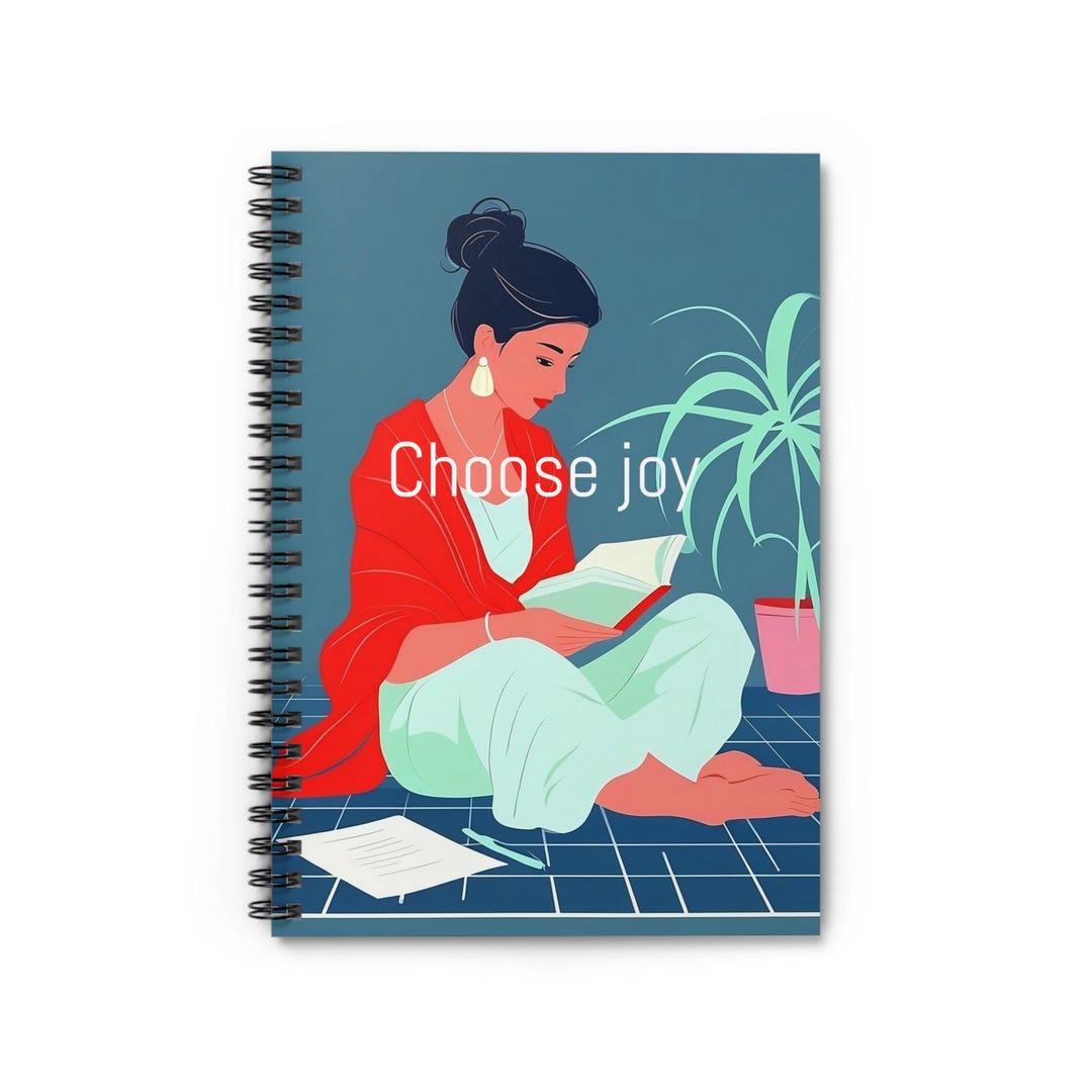 Choose Joy Spiral Notebook, Minimalist Journal, Gift for Writers - Etsy