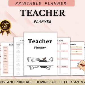 Planificador docente digital: Organizador académico sin fecha (descarga digital)