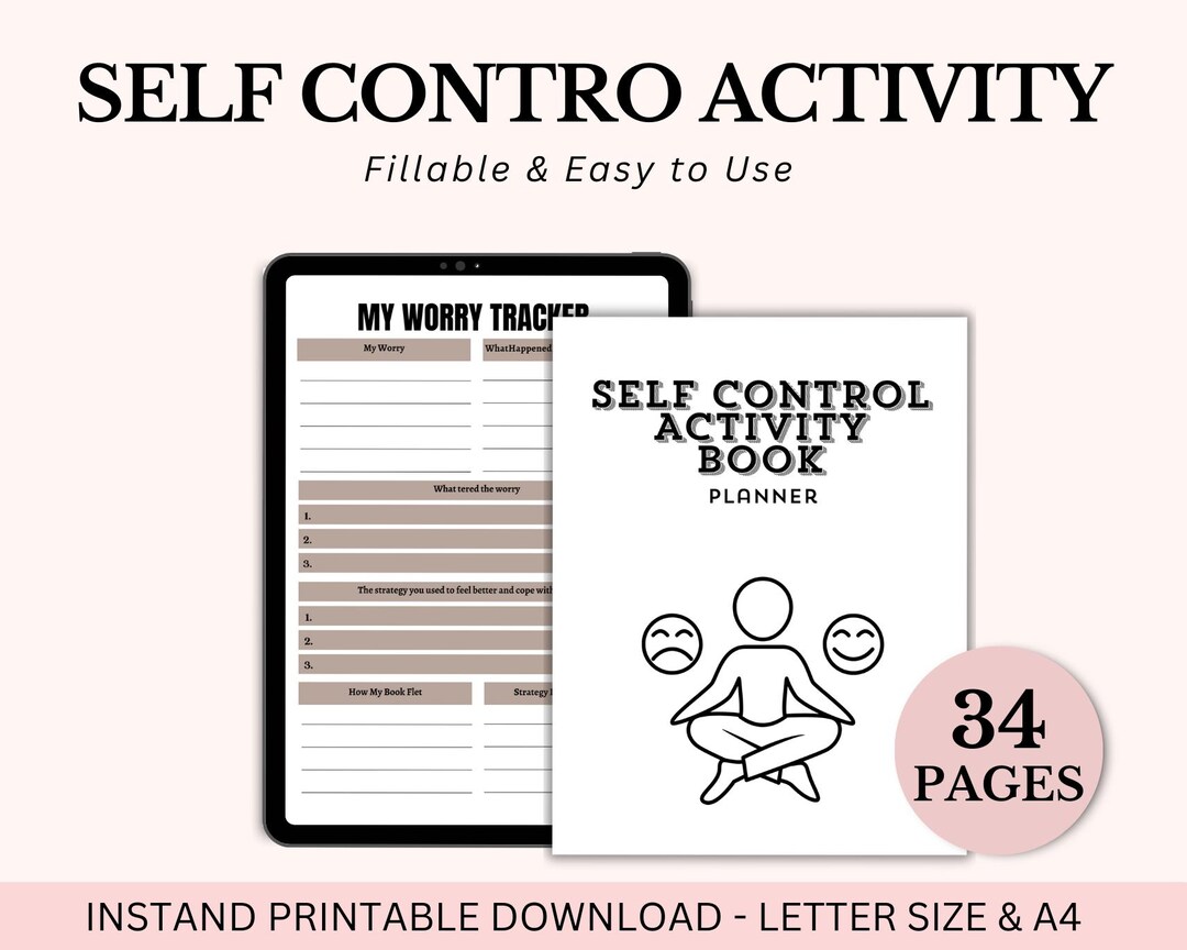 Self Control Activity Book | Printable Emotional Regulation, Focus ...