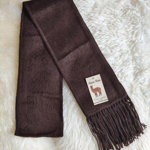 Soft alpaca scarf – hand-knitted from warm alpaca wool | Cozy winter scarf | Natural fiber – for boys, girls, and adults 798