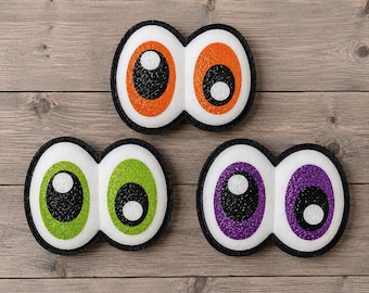 Adorno de ojo para corona de Halloween, Adorno de ojo con purpurina, Suministros para coronas de Halloween, Alternativa para letreros de Halloween, Adorno para corona espeluznante