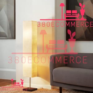 Floor Lamp for Living Room Led Floor Lamp Column Floor Lamp Standing Lamp Corner Floor Lamp Beige Floor Lamp for Bedroom (Bulbs Included)