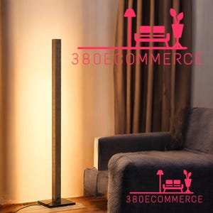 Floor Lamp Modern Dimmable Light with Remote Minimalist Standing Floor Light for Living Room, Bedroom and Office