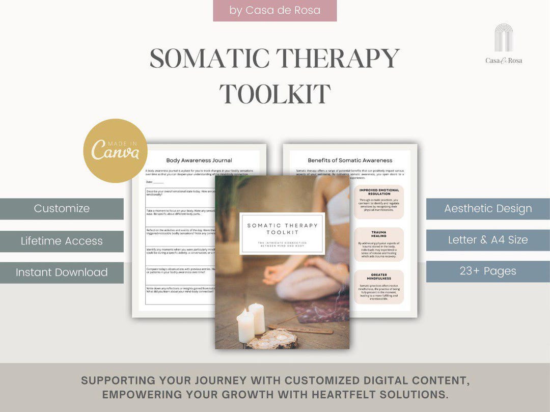 Somatic Therapy Workbook for Body-centered Healing & Emotional ...