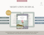 Meditation Journal Template for Mindfulness, Meditation Tracking & Reflection, Enhancing Emotional Wellbeing with Mindfulness Techniques