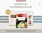 Nutrition Guide Template for Hormonal & Menopause Women, Perimenopause and Midlife Crisis Tools, Digital Meal Planner and Wellness Resource