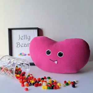 Jelly Bean Very Raspberry Candy - Handmade Pillow