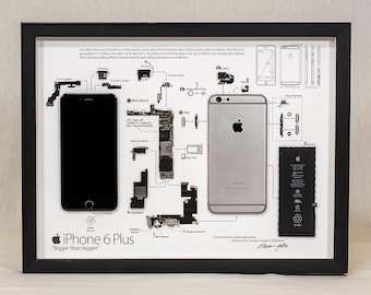 Framed iPhone 3G Teardown Art: Apple Lovers Gift - Etsy Canada