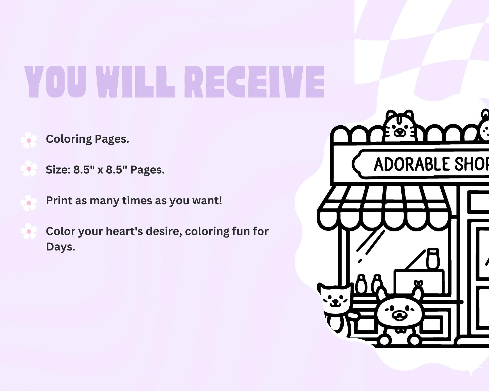 Bold and Easy Little Corner Coloring Book - Etsy