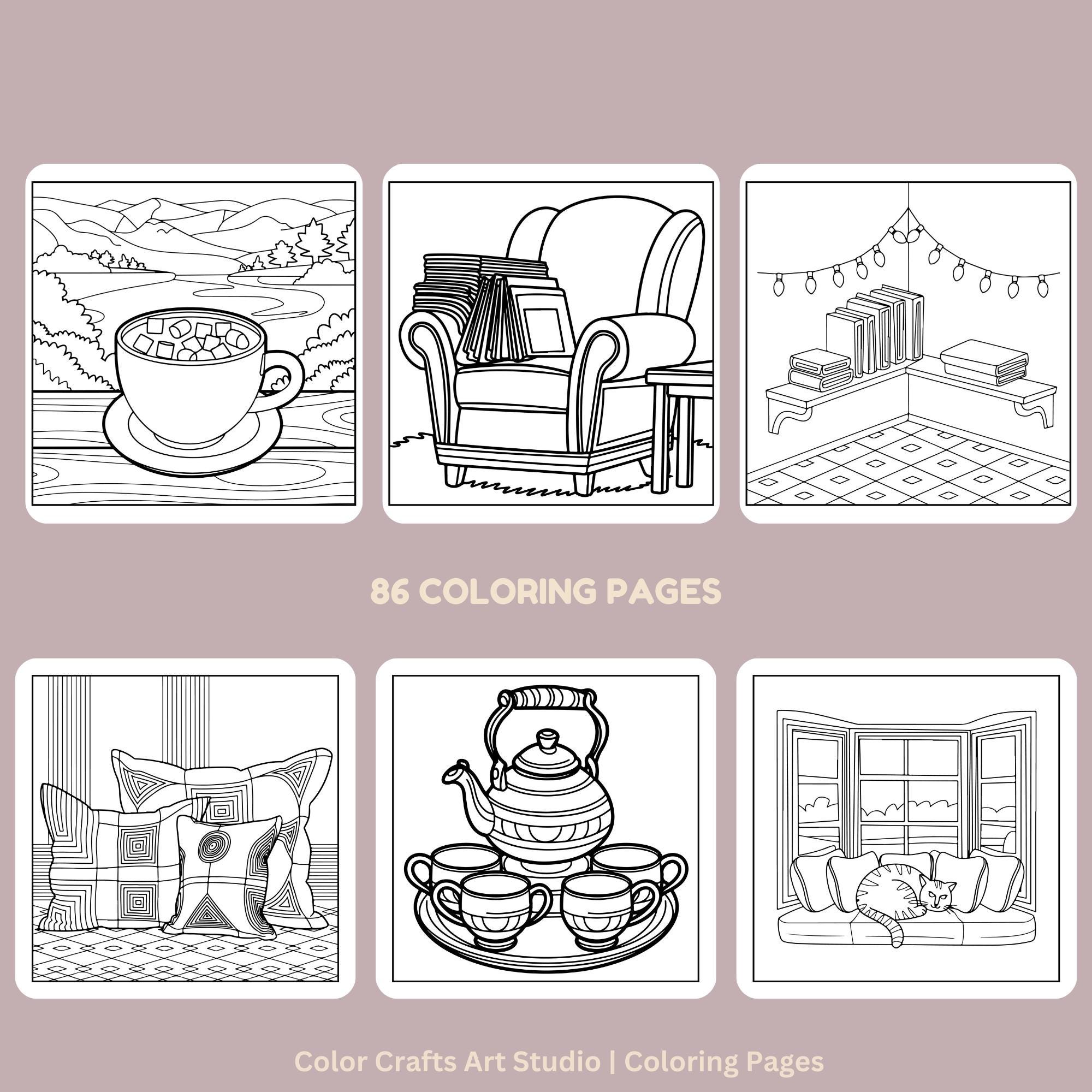 Bold and Easy Little Corner Coloring Book - Etsy