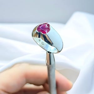 Ruby ring, Womens ruby ring, Silver ring, Ruby Gemstone ring, Engagement ring, Natural ruby ring, Anniversary gift for her, handmade ring