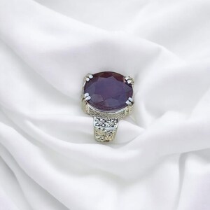 Ruby ring, Red Mens ruby ring, Silver ring, Ruby Gemstone ring, Engagement ring, Natural ruby ring, Anniversary gift for him, Mens rings