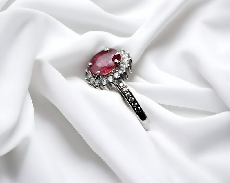 Ruby ring, Womens ruby ring, Silver ring, Ruby Gemstone ring, Engagement ring, Natural ruby ring, Anniversary gift for her, handmade ring