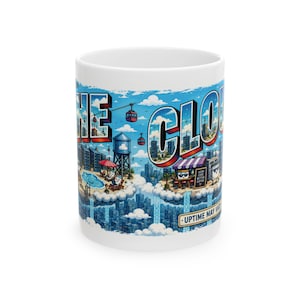 Greetings from the Cloud Mug – Cloud Computing Developer Coffee Mug, Programmer Gift, Coding Humor