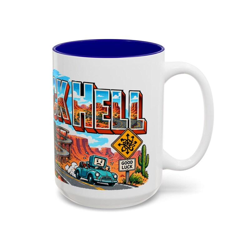 Callback Hell Mug 15 oz, JavaScript Developer Mug, Programmer Coffee Cup, Coding Humor Gift, Software Engineer Mug image 8