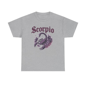 Skorpion Sternzeichen T-Shirt, Perfekt für Astrologie Liebhaber, Horoskop Geschenk, Geburtstagsgeschenk, Unisex Baumwoll T-Shirt, Sternzeichen Kleidung