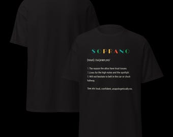 SOPRANO Definition Tee – Funny Christian Choir Shirt for Vocalists