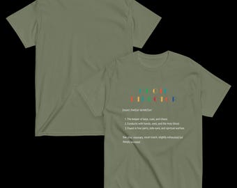CHOIR DIRECTOR Definition Tee – Funny Christian Music Shirt for Gospel Leaders & Worship Maestros