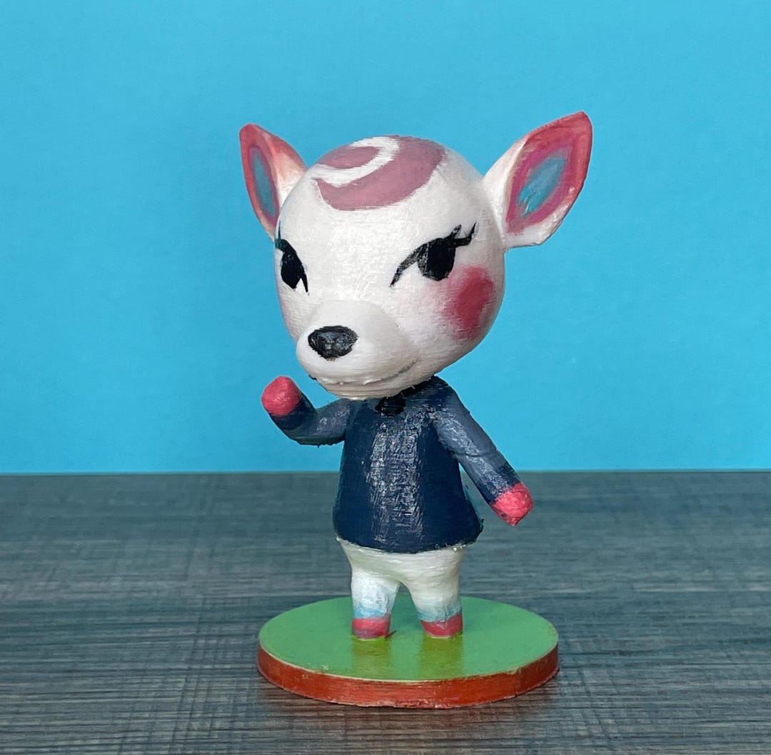 Animal Crossing Figurines ACNH Hand Painted 3D Diana Etsy