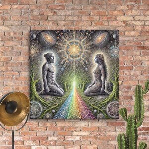 Canvas Print &quot;Unconditional Love&quot; by Cosmic Mind Art