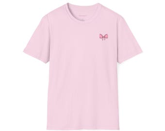 Kokette Bogen T-Shirt Zweiseitig Mehrere Farben