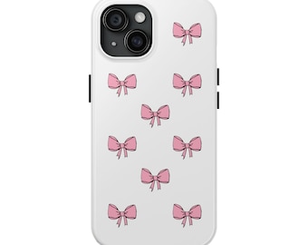 Kokette Pink Bow iPhone Handytasche mehrere Größen