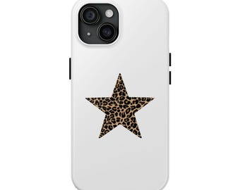 Leopard Print Stern iPhone Handy Fall mehrere Größen