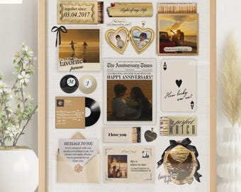 Aangepast luciferdoosje jubileum | Cadeau voor hem | Hoogbegaafd stel | Gepersonaliseerde luciferdoosjes | Aangepaste cadeaus voor jubileum | Artful-muurafdrukbaar