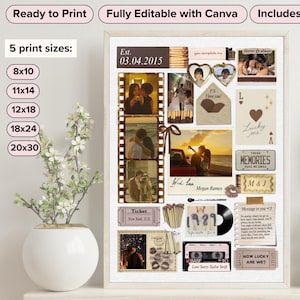 Caja de cerillas vintage personalizada / Plantilla de caja de cerillas Canva / Caja de cerillas personalizada / Arte de caja de cerillas vintage / Regalos personalizados para aniversario / Regalo para él
