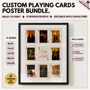 Custom Playing Cards Bundle | Couples-Love-Giftful | Artful-Wall-Printable | How Lucky Are We |Custom Gifts for Anniversary | Gift for Him